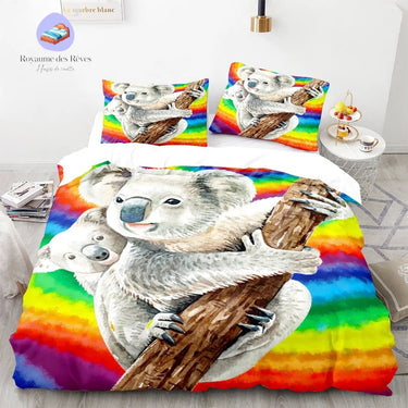 Housse de Couette Koala Multi Couleur